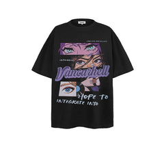 Men T Shirts Cartoon Anime Characters Loose Short Sleeves