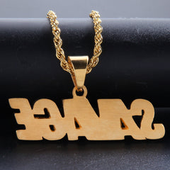 Jewelry Hip Hop 'SAVAGE ' Rhinestone Necklace rapper Royalty