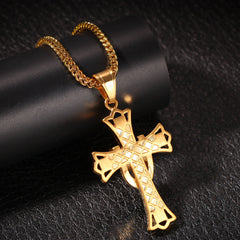 Jewelry Rhinestone Cross Necklace Crosses Jesus Pieces