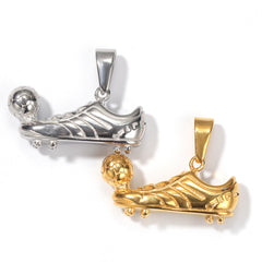 Jewelry Hip Hop Football Sneakers Pendant Necklace rapper