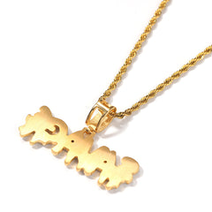 Jewelry Hip Hop Full Diamond'SAVAGE 'Word Pendant