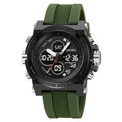 Analog-Digital Watch Outdoor Sports Fashion Waterproof Student Watch