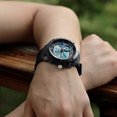 Analog-Digital Watch Waterproof Student Watch