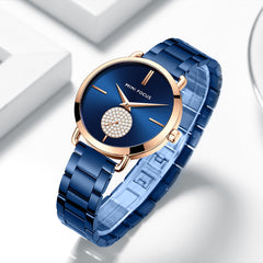 Women's Quartz Watches Light Luxury Diamond Waterproof Women's Watch