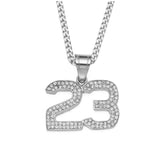 Jewelry Diamond 'Number 23 ' Necklace Number Pieces Royalty