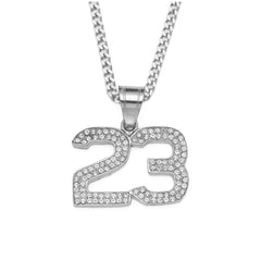 Jewelry Diamond 'Number 23 ' Necklace Number Pieces Royalty