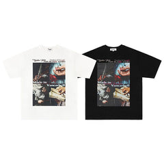 Men T Shirts Loose Couple Casual Short Sleeves