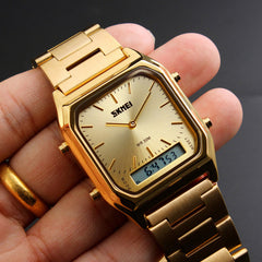 Analog-Digital Watch Minimalist Style Business Men's Watch