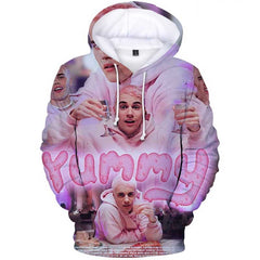 Justin Bieber Justice World Tour Hoodie Justin Bieber3d Pattern Full Color Hooded Sweater