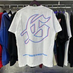 Godspeed T Shirts Skeletons Crowd Printed Cotton Casual Short Sleeves Men and Women