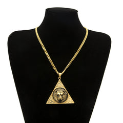 Jewelry 'Lion' Pyramid Necklace Animal Egypt Pieces