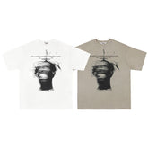 Men T Shirts Abstract Pattern Loose Clothes