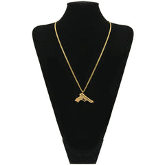 Jewelry 'Pistol ' Shaped Necklace Armament