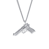 Jewelry 'Pistol ' Shaped Necklace Armament