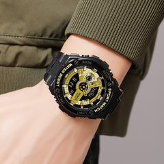 Analog-Digital Watch Outdoor Sports Waterproof Student Watch
