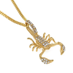 Jewelry Diamond Scorpion Pendant Necklace