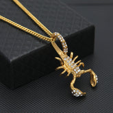 Jewelry Diamond Scorpion Pendant Necklace