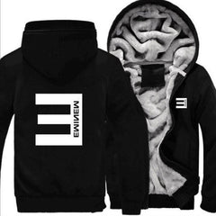 Detroit Eminem Hoodie Eminem Fleece Thickened Hoodie