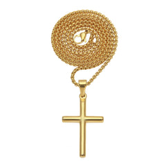 Jewelry Hip Hop Gold Plated Cross Pendant Necklace Crosses