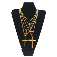 Jewelry Hip Hop Cross Pendant Necklace Simple Jewelry Crosses