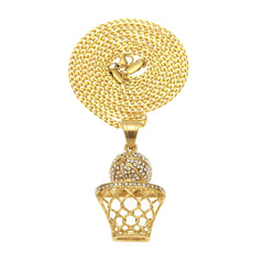Jewelry HipHop Basketball Shooting Pendant