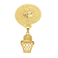 Jewelry HipHop Basketball Shooting Pendant