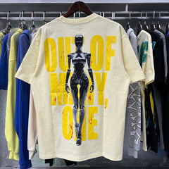 Godspeed t Shirts Technology Robot Printing Cotton Casual Short Sleeve Men and Women