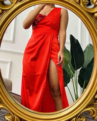 Mariah Carey Dress Elegant Red High Evening Dress