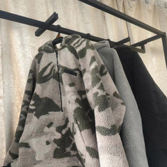 Fog Essentials Sweatshirt Lamb Wool Half Zip Jacket