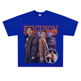 Film Star T Shirt Movie the Killer Derivative Short Sleeves Retro American Street T-shirt Men and Women