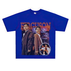 Film Star T Shirt Movie the Killer Derivative Short Sleeves Retro American Street T-shirt Men and Women