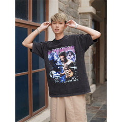 Film Star T Shirt Movie the Wolverine Cotton Short Sleeve Loose Retro T-shirt Men