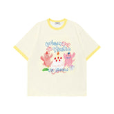 Ellie Seattle Shirt Summer Loose Crew Neck Short Sleeve T-Shirt