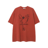 Camisas Vintage Hombre Short Sleeve T-Shirt Summer Casual Top