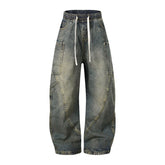 American Mens Jeans Retro Loose Jeans