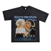 Film Star T Shirt Loose Heavy Retro Street T-shirt Men and Women