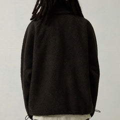 Fog Essentials Sweatshirt Lamb Wool Zip Cardigan Jacket