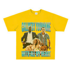 Film Star T Shirt Movie Green Book Loose Retro Street Pure Cotton Personalized T-shirt Men and Women