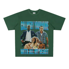 Film Star T Shirt Movie Green Book Loose Retro Street Pure Cotton Personalized T-shirt Men and Women