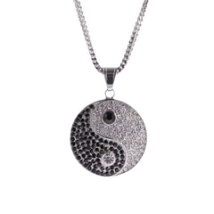 Jewelry Hip Hop Tai Chi Pattern Pendant Necklace Far East