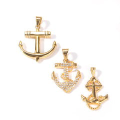 Jewelry Hip Hop Anchor Pendant Necklace rapper Crosses