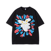 Camisas Vintage Hombre Short Sleeve T-Shirt Summer Loose Casual Top