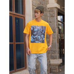 Film Star T Shirt Trendy Cotton Short Sleeve Loose round Neck Retro T-shirt for Men and Women