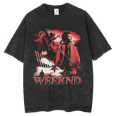 Men T Shirts Rap Print Short Sleeve T Hip Hop Loose