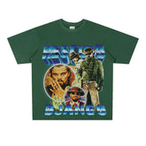 Film Star T Shirt Rescued Ginger Loose Retro Street American T-shirt Men and Women