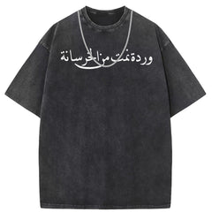 Men T Shirts Crew neck short sleeve T-shirt washed old American style