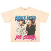 Film Star T Shirt Singer Izumi Sakai Character Loose Retro Street T-shirt Men and Women