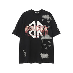 Camisas Vintage Hombre Short Sleeve T-Shirt Loose Top