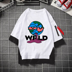 Juice WRLD T Shirt Fashion Summer Loose Casual plus Size 5-Point Sleeve