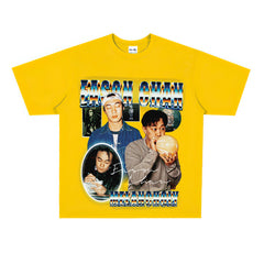 Film Star T Shirt Chen Yixun Loose American Retro Street T-shirt Men and Women